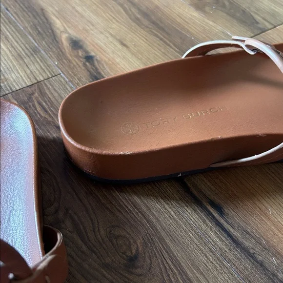 Tory Burch Tan Slide Sandals - Picture 5 of 6